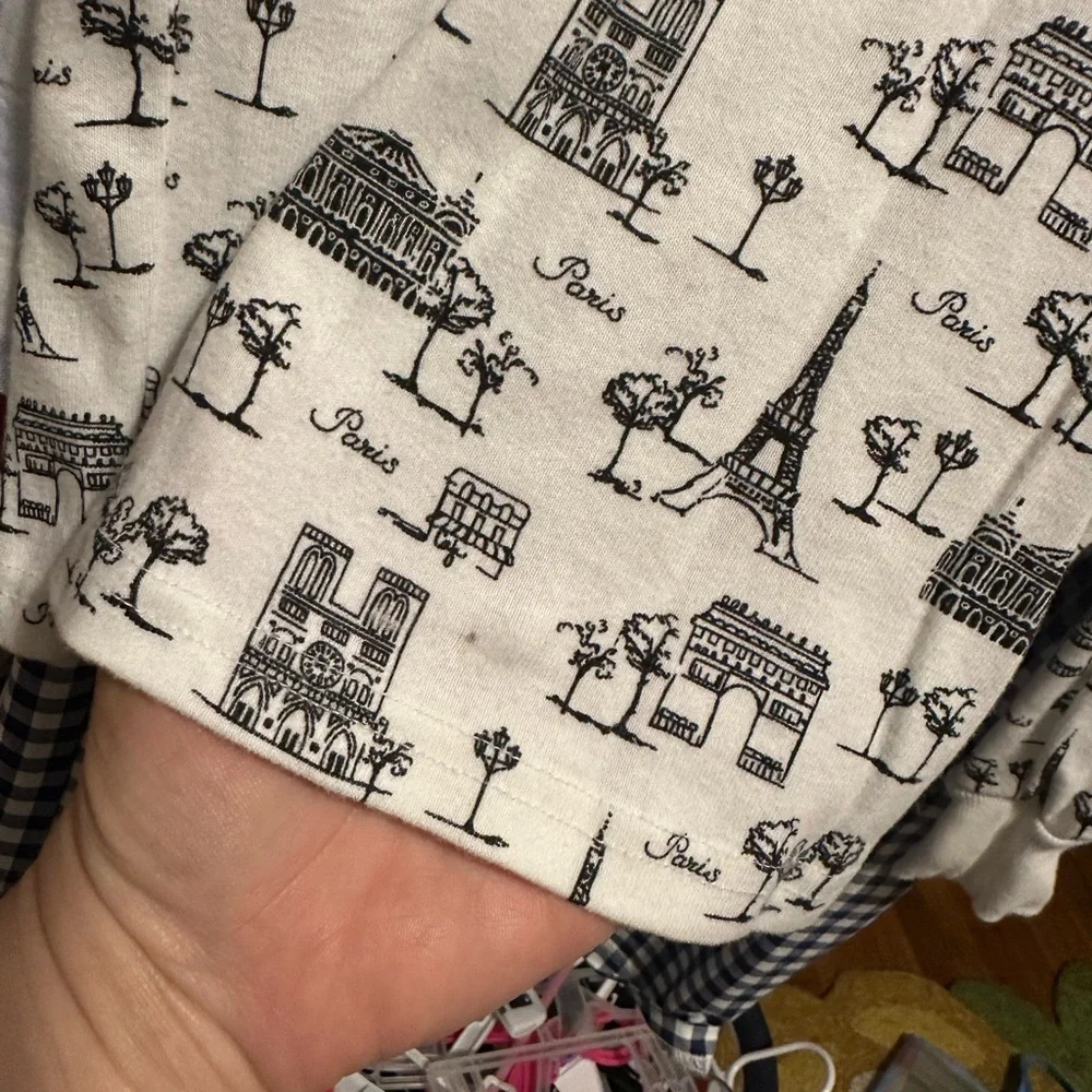 Kids Paris Print Long Sleeve Shirt